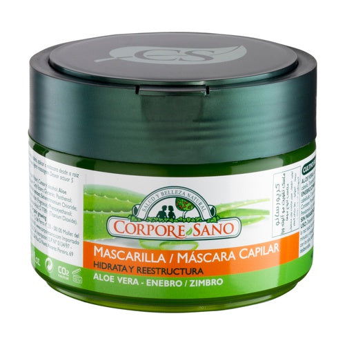 Mascarilla Capilar Reparadora Aloe Vera, Enebro y Provitamina B5